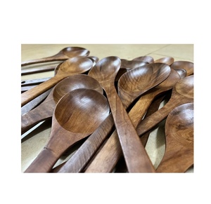 Cuchara de madera minimalista, mango largo para servir fruta, mermelada, café, bebidas, hogar, restaurante, fiesta, regalo de negocios - Product Image 5