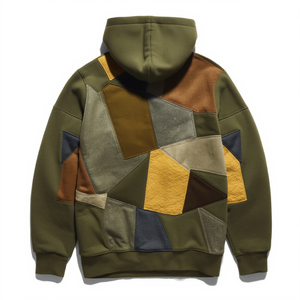 Sweat à capuche dégradé imprimé pour homme – Coton décontracté, motif graphique tendance, pull confortable de qualité supérieure - Product Image 4