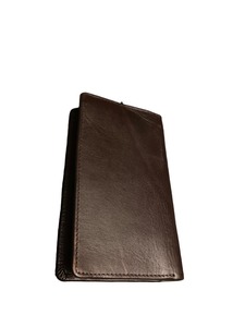 Cartera de Cuero Genuino para Hombre, Ligera y de Alta Calidad, con Protección RFID, Plegable, Larga, para Uso Diario, Forro de Poliéster, Personalizable - Product Image 1