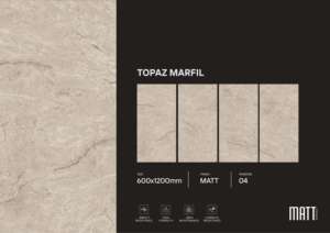 Elegantes azulejos de porcelana mate tamaño 600X1200, azulejos premium para pisos y paredes para villas modernas, apartamentos e interiores comerciales. - Product Image 6