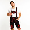 Tenues d'Oktoberfest pour hommes, costume bavarois allemand Lederhosen, costumes traditionnels d'Oktoberfest, costume de festival de la bière - Product Image 2