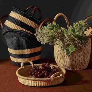 ตะกร้าหญ้าทะเลเปลี่ยนสีได้ ตะกร้าเก็บของทำมือ ขายส่ง เป็นมิตรกับสิ่งแวดล้อม ผลิตในเวียดนาม - Product Image 4