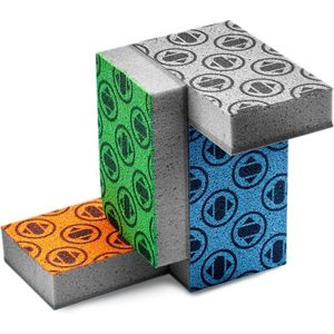 Set di 4 Spugne Antigraffio Inodore con Indicatore di Cambiamento Colore per Lavaggio Piatti, Lavelli, Superfici, Pentole e Padelle - Product Image 1