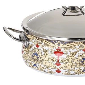 Indian Supplies Handmade Golden Color Casserole With Lid Standard Quality Stainless Steel Hot Pot for Home and Parties - Product Image 5