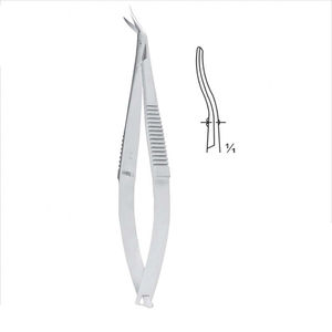 Professional Curved Sharp Spring Scissors for Beauty Salon Cuticle Eyebrow Trimming Stainless Steel Tool at Competitive Price - Product Image 4