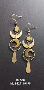 High Quality Gold Brass <b>Earring</b> for Stainless Steel fine <b>Cuff</b> <b>Earrings</b> Unique Design Piece for Customized Size - Product Image 5