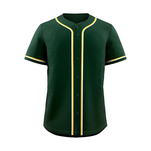 Custom Sublimation <b>Baseball</b> Jersey Polyester 150-180 GSM Printed Team Uniform Shirt OEM Bulk Supplier - Product Image 1