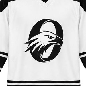 Camiseta de Hockey sobre Hielo Sublimada Blanca y Negra, Manga Larga, Uniforme Deportivo de Equipo, Camisa para Partidos, Ropa Deportiva para Juegos al Aire Libre - Product Image 4