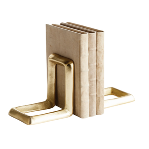 Porte-livres vintage en laiton massif, style Art Déco, pour décoration de cheminée, rangement unique pour étagère et décoration de bureau, à prix abordable - Product Image 3