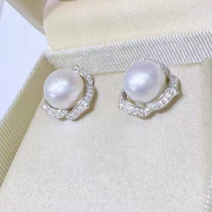 Boucles d'oreilles en perles d'eau douce haut de gamme Zhuji pour femmes, accessoires de luxe polyvalents, style identique à celui d'Instagram - Product Image 4