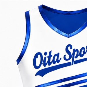 Maillot de cheerleading bleu roi sans manches, coupe courte, uniforme sportif personnalisé pour équipe, tenue athlétique de performance, vêtements d'entraînement - Product Image 4