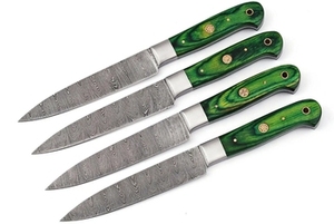 Handmade Carbon Steel Chef <b>Knife</b> <b>Set</b> 5 Pieces Razor <b>Sharp</b> Forged Customizable Sustainable Wood - Product Image 3