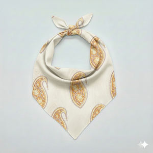 Bandana en coton imprimé à la main style vintage, foulard carré imprimé indien, écharpe de cou pour femme, commande en gros - Product Image 2