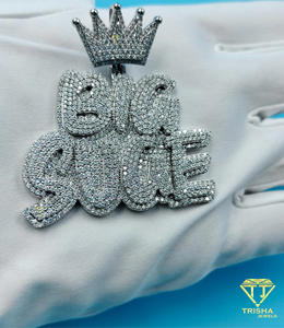 Custom Crown " BIG SUGE " Pendant <b>Iced</b> <b>Out</b> Moissanite Diamond Hip Hop Necklace Luxury Bling <b>Chain</b> - Product Image 5