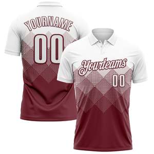Camiseta Polo de Rendimiento Personalizada con Nombre, Número y Logotipo del Jugador, Manga Corta, Cuello Acanalado, Poliéster que Absorbe la Humedad, Fabricación en Fábrica - Product Image 1