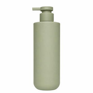 Botella de Loción PE Personalizada con Bomba, 500 mL, Envase Cilíndrico Blanco para Champú Cosmético - Product Image 3
