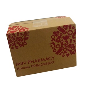 Boîte en carton ondulé personnalisée de haute qualité, écologique, recyclable, avec fentes, impression flexo de luxe pour médicaments et pilules - Product Image 4