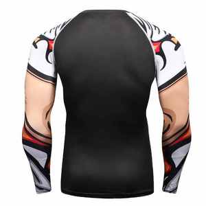 Rashguard professionnel BJJ 2026 personnalisé avec logo, manches courtes, en Spandex/Polyester, respirant et à séchage rapide pour adultes - Product Image 2