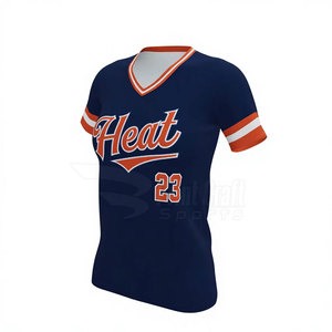 Oem Service Youth V-Neck Softball <b>Shirts</b> Wholesale Design Your Own Product V-Neck Softball <b>Shirts</b> - Product Image 4