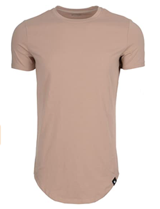 T-shirt à manches courtes pour homme, couleur unie, col rond, coupe ajustée, respirant, jersey de coton, vêtements décontractés - Product Image 3