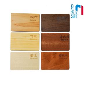 Tarjetas NFC de madera personalizadas, muy vendidas, para regalo o negocios. - Product Image 3