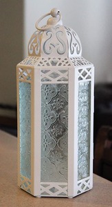 M F INTERNATIONAL EXPORTS - Lámparas Cuadradas de Metal Dorado Ecológicas para Interiores, Modelo MF-AB-363, para Decoración de Ramadán, Arreglos Florales - Product Image 3