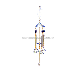 Campanas de viento conmemorativas de Metal de latón de nuevo diseño, tubos y campana, carillón de viento colgante de pared para Patio, balcón, jardín, decoración de patio - Product Image 6