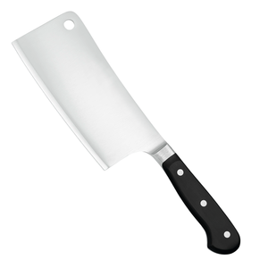 Cuchillos profesionales para cortar carne, de acero inoxidable, con hoja ancha y afilada, mango ergonómico negro con triple remache, para carnicero. - Product Image 2
