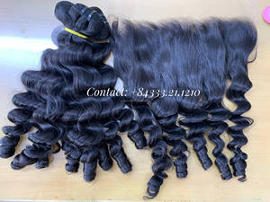 Offre spéciale 100% cambodgien vietnamien cheveux humains armure faisceaux de haute qualité doux cheveux bruts vague naturelle courte lâche vague profonde cheveux - Product Image 2