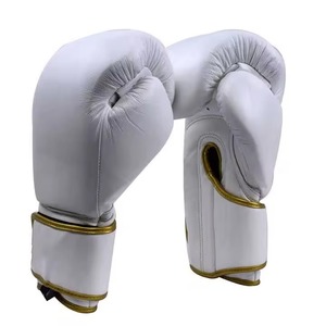 Guantes de Boxeo Unisex Personalizados de Alta Calidad, Marca OEM, Logotipo Personalizado, Cuero Vacuno Genuino, con Cordones, para Entrenamiento y Combate - Product Image 6