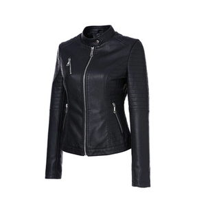 Women Oversized <b>Leather</b> <b>Jacket</b> Ladies Streetwear Coat Wholesale Faux <b>Leather</b> Fashion Outerwear Custom - Product Image 2