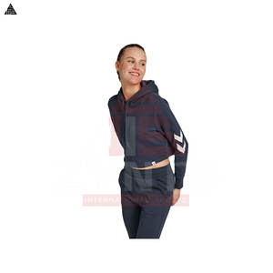Fabricant OEM/ODM Personnalisé – Sweat à Capuche Court Oversize pour Femme – Fournisseur de Sweats à Capuche Tendance – Basiques Lourds en Coton Mélangé - Product Image 6