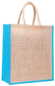 Sac en jute uni écologique de taille moyenne pour les courses, l'emballage de cadeaux, l'emballage de détail et le transport quotidien, disponible au meilleur prix - Product Image 6