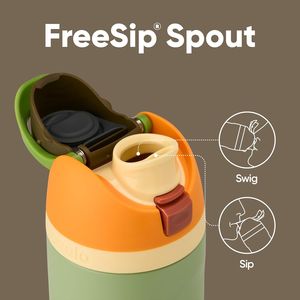 Borraccia Sportiva FreeSip in Acciaio Inox Isolato Senza BPA con Cannuccia per Viaggi - Product Image 2