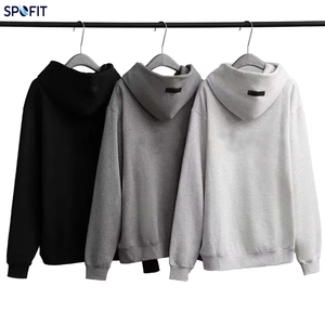 Sweat à capuche personnalisé avec motif floqué pour hommes et femmes, style streetwear moderne, coupe oversize, en molleton premium épais - Product Image 1