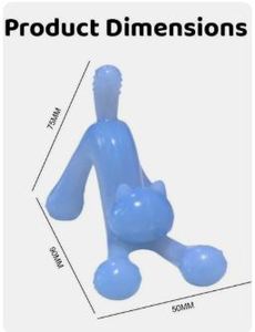 Mordedor de Silicona de Grado Alimenticio Sin BPA de Medilab India, Juguete Sensorial con Forma de Gato, Juguete de Masaje Oral Suave para Bebés y Niños Pequeños - Product Image 6