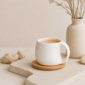Posavasos de madera hecho a mano con soporte, diseño moderno y elegante para cocina y hogar, con grabado único. - Product Image 3