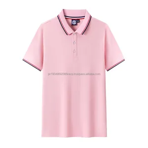 POLO de manga corta de 220g 100% poliéster Casual estampado de leopardo bordado decoración botón longitud camisetas de manga corta - Product Image 5