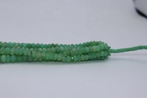 Cuentas de rondelle facetadas de crisoprasa Cuentas de crisoprasa 5-10 Cuentas de rondelle de crisoprasa - Product Image 4