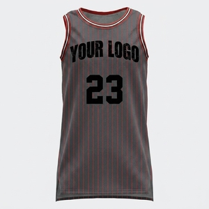 Camiseta de Baloncesto Personalizada con Rayas, Número 23 Sublimado, Unisex, Talla Adulto, Transpirable, de Poliéster - Product Image 3