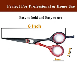 Muestra gratis de 7 pulgadas de alta calidad de diseño personalizado y tijera de peluquero de color tijera de corte de pelo profesional con logotipo personalizado - Product Image 5