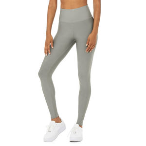 Leggings Deportivos de Cintura Alta para Mujer, Control de Abdomen, Transpirables, Sólidos, de Spandex/Poliéster, Elásticos, para Gimnasio, Fitness, Yoga - Product Image 5