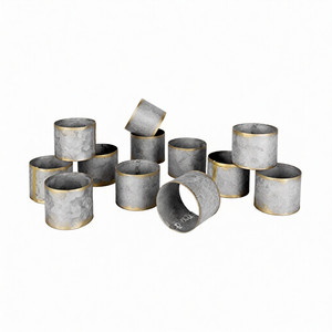 Anillos de Servilleta de Metal Hechos a Mano, Ecológicos, Duraderos, Decorativos de Lujo para Mesa de Comedor, Accesorios para Hotel - Product Image 1