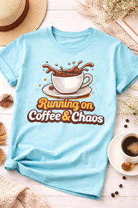 Camiseta Personalizada para Amantes del Café con Frase Divertida, Camiseta Gráfica Unisex de Algodón Casual de Manga Corta, Ropa al por Mayor OEM ODM - Product Image 2