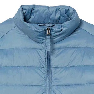 High Quality Hooded Stand Collar Puffer Warm Coats <b>Light</b> Blue Men's Down <b>Jacket</b> Casual Style Wholesale - Product Image 5