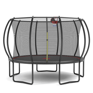 Trampoline YC 12FT Citrouille Noir et Rouge – Jouet de saut amusant - Product Image 1