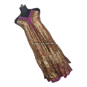 Nuevo Vestido Largo Bohemio Estilo Hippie para Mujer, Vestido Maxi de Seda Vintage, Vestido Elegante sin Mangas para Cena - Product Image 1