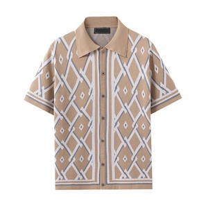 เสื้อเชิ้ตผู้ชายไซส์ใหญ่ ดีไซน์เนอร์ แบรนด์ดัง ผ้าถัก ระบายอากาศ แห้งเร็ว สไตล์ญี่ปุ่น น้ำหนัก 220 กรัม ติดกระดุมเต็มตัว ดีไซน์ใหม่ - Product Image 4