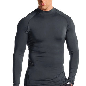 Vêtements de fitness pour hommes, rashguard à manches courtes sur mesure, respirant et avec logo imprimable, vente en ligne, service OEM disponible - Product Image 1
