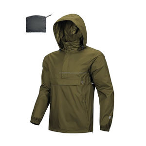 เสื้อแจ็คเก็ตกันลมแบบมีฮู้ด น้ำหนักเบา กันน้ำ เป็นมิตรกับสิ่งแวดล้อม ผลิตจากผ้า Oxford  แบบ Unisex  ซิปหน้า  ระบายอากาศได้ดี  ไซส์ใหญ่พิเศษ - Product Image 1
